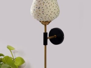Multicolor Wall Lamp | Elegant Mosaic Glass & Wood Design | Stylish Ambient Light for Home, Office, Living Room, Bedroom, Hallway | Modern Decorative Wall Sconce - Model VX115