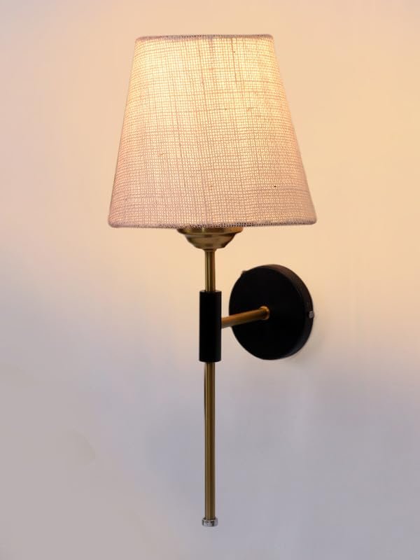 Multicolor Wall Lamp | Elegant Jute Material | Stylish Ambient Light for Home, Office, Living Room, Bedroom, Hallway | Modern Decorative Wall Sconce - Model VX125