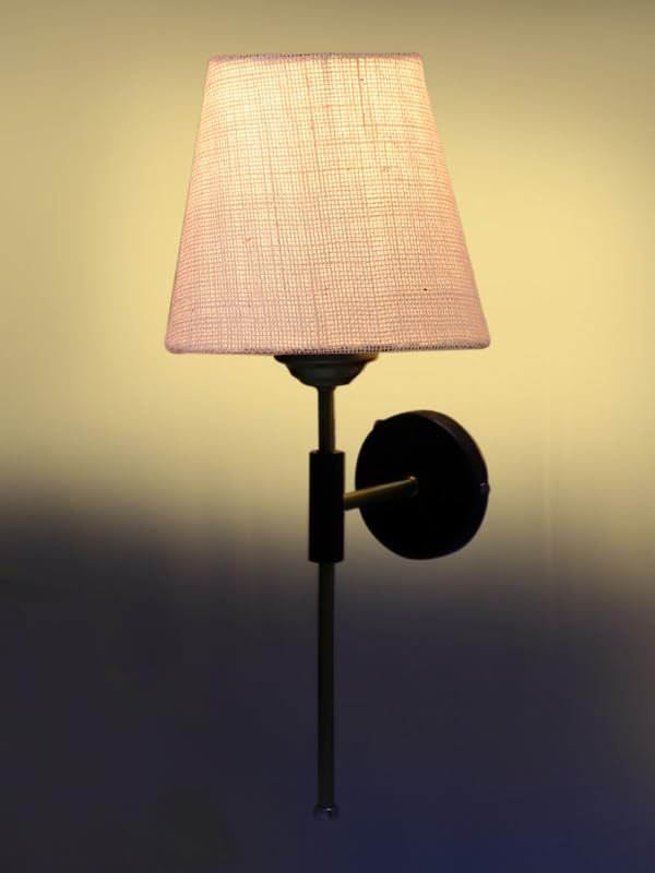 Multicolor Wall Lamp | Elegant Jute Material | Stylish Ambient Light for Home, Office, Living Room, Bedroom, Hallway | Modern Decorative Wall Sconce - Model VX125