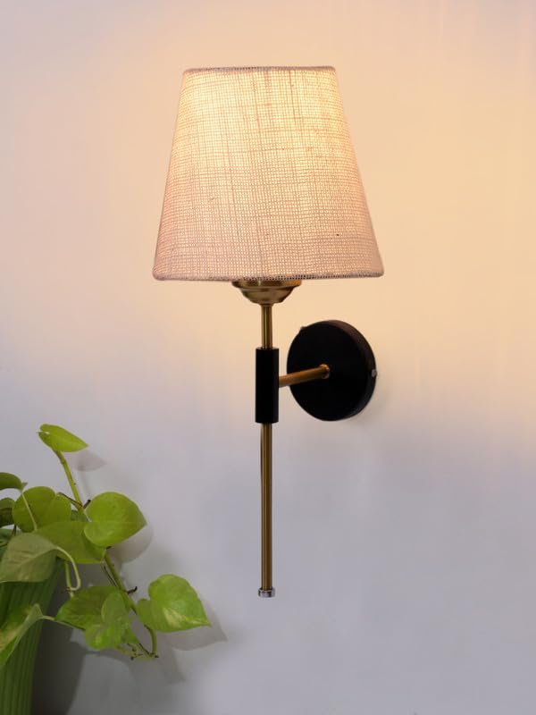 Multicolor Wall Lamp | Elegant Jute Material | Stylish Ambient Light for Home, Office, Living Room, Bedroom, Hallway | Modern Decorative Wall Sconce - Model VX125