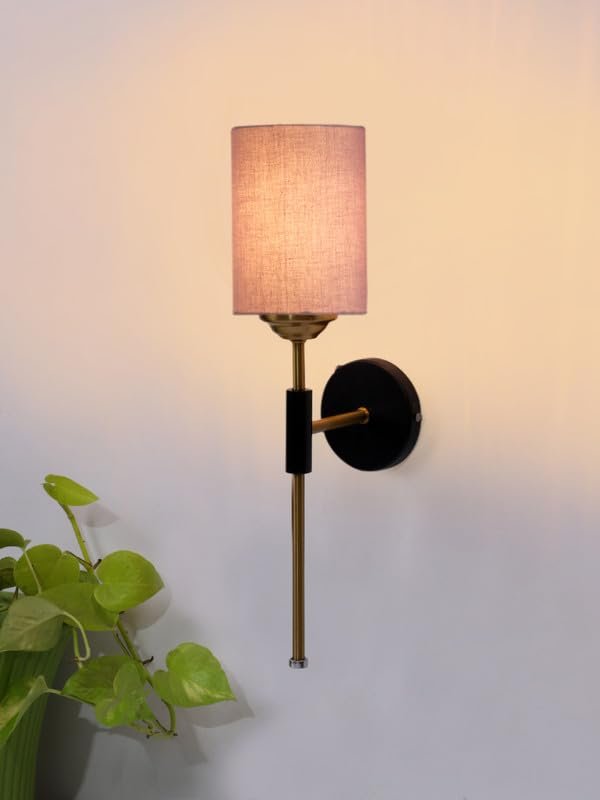 Multicolor Wall Lamp | Elegant Jute Material | Stylish Ambient Light for Home, Office, Living Room, Bedroom, Hallway | Modern Decorative Wall Sconce - Model VX137