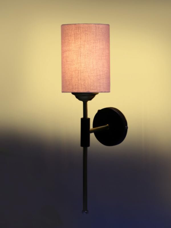 Multicolor Wall Lamp | Elegant Jute Material | Stylish Ambient Light for Home, Office, Living Room, Bedroom, Hallway | Modern Decorative Wall Sconce - Model VX137