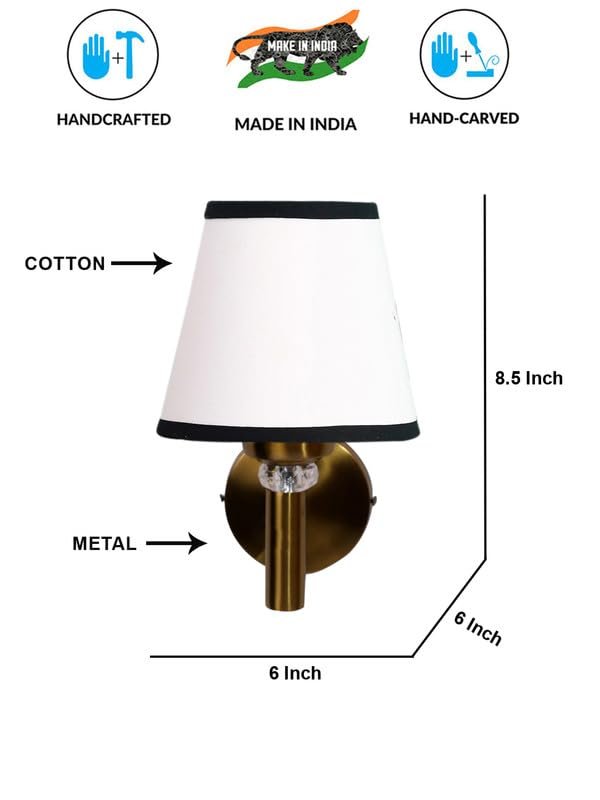 Multicolor Wall Lamp | Elegant Jute Material | Stylish Ambient Light for Home, Office, Living Room, Bedroom, Hallway | Modern Decorative Wall Sconce - Model VX25