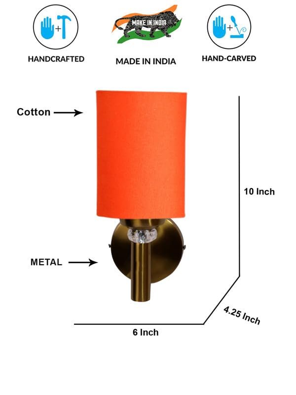 Multicolor Wall Lamp | Elegant Cotton Design | Stylish Ambient Light for Home, Office, Living Room, Bedroom, Hallway | Modern Decorative Wall Sconce - Model VX37