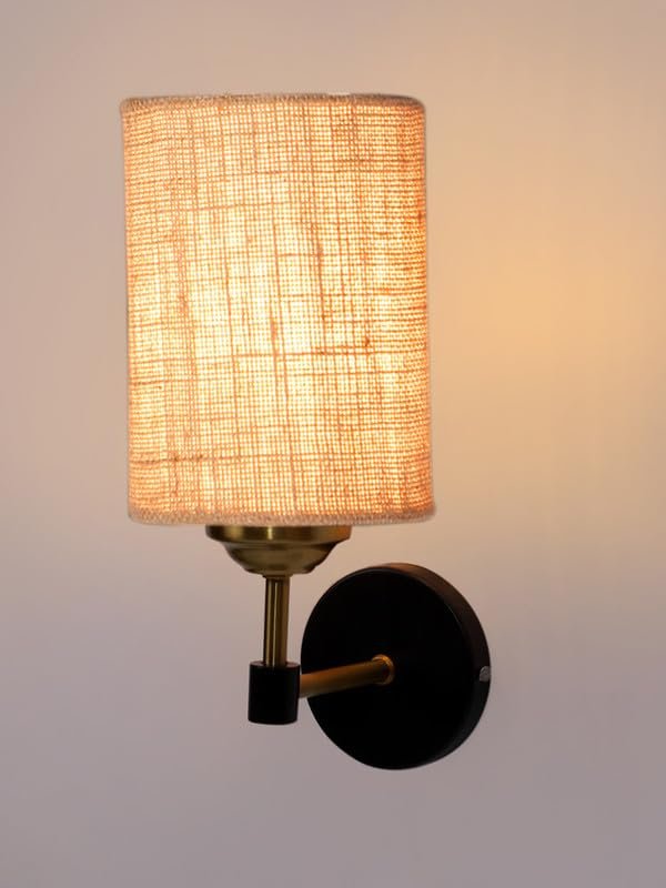 Multicolor Wall Lamp | Elegant Jute Material | Stylish Ambient Light for Home, Office, Living Room, Bedroom, Hallway | Modern Decorative Wall Sconce - Model VX89