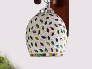 Multicolor Wall Lamp | Elegant Wood Design | Stylish Ambient Light for Home, Office, Living Room, Bedroom, Hallway | Modern Decorative Wall Sconce - Model WD06