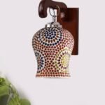 Multicolor Wall Lamp | Elegant Wood Design | Stylish Ambient Light for Home, Office, Living Room, Bedroom, Hallway | Modern Decorative Wall Sconce – Model WD08