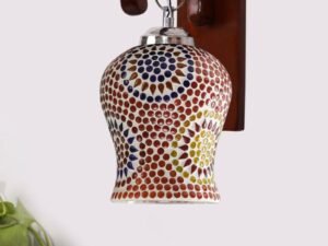 Multicolor Wall Lamp | Elegant Wood Design | Stylish Ambient Light for Home, Office, Living Room, Bedroom, Hallway | Modern Decorative Wall Sconce - Model WD08