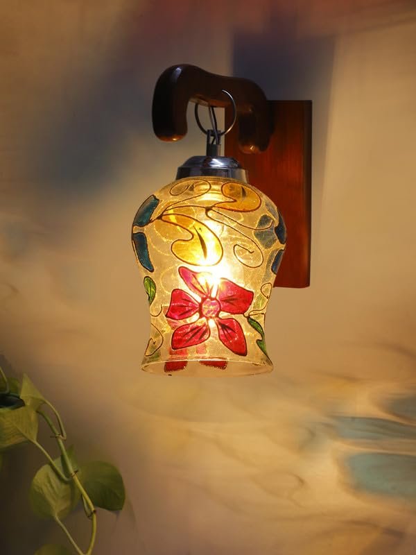 Multicolor Wall Lamp | Elegant Wood Design | Stylish Ambient Light for Home, Office, Living Room, Bedroom, Hallway | Modern Decorative Wall Sconce - Model WD09