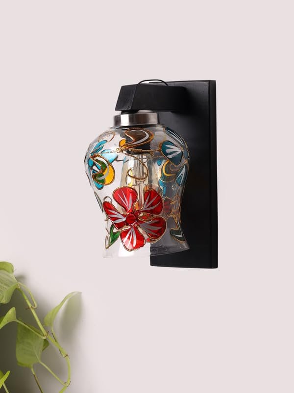 Multicolor Wall Lamp | Elegant Wood Design | Stylish Ambient Light for Home, Office, Living Room, Bedroom, Hallway | Modern Decorative Wall Sconce - Model WD108