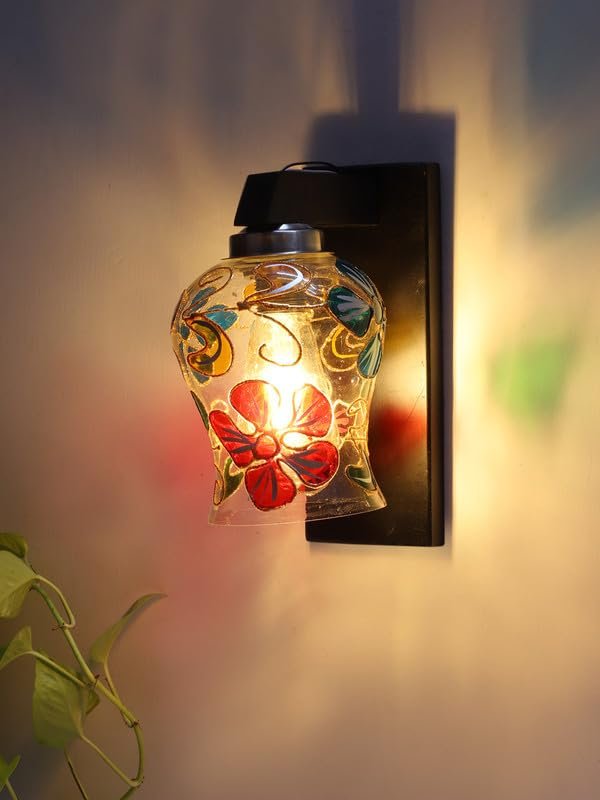 Multicolor Wall Lamp | Elegant Wood Design | Stylish Ambient Light for Home, Office, Living Room, Bedroom, Hallway | Modern Decorative Wall Sconce - Model WD108