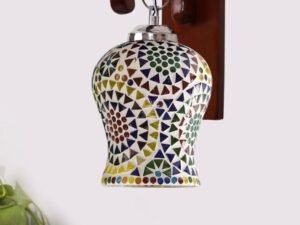 Multicolor Wall Lamp | Elegant Wood Design | Stylish Ambient Light for Home, Office, Living Room, Bedroom, Hallway | Modern Decorative Wall Sconce - Model WD12