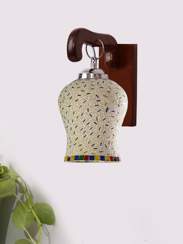 Multicolor Wall Lamp | Elegant Wood Design | Stylish Ambient Light for Home, Office, Living Room, Bedroom, Hallway | Modern Decorative Wall Sconce - Model WD17