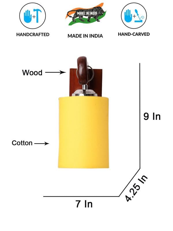 Multicolor Wall Lamp | Elegant Wood Design | Stylish Ambient Light for Home, Office, Living Room, Bedroom, Hallway | Modern Decorative Wall Sconce - Model WD23