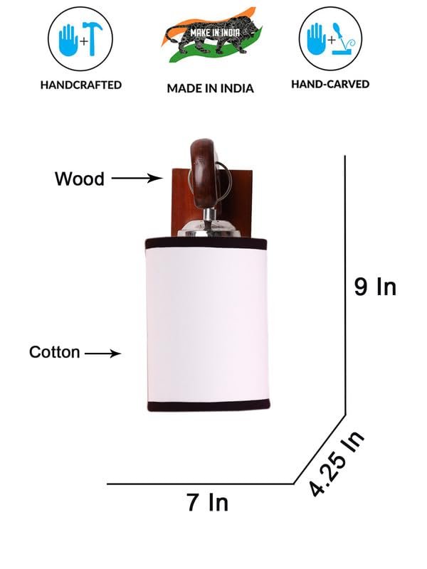 Multicolor Wall Lamp | Elegant Wood Design | Stylish Ambient Light for Home, Office, Living Room, Bedroom, Hallway | Modern Decorative Wall Sconce - Model WD25
