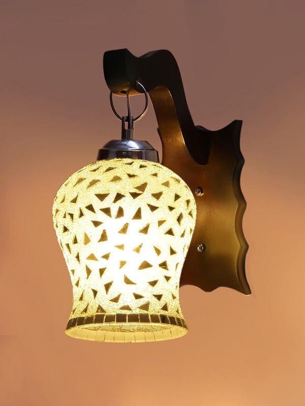 Multicolor Wall Lamp | Elegant Wood Design | Stylish Ambient Light for Home, Office, Living Room, Bedroom, Hallway | Modern Decorative Wall Sconce - Model WD36