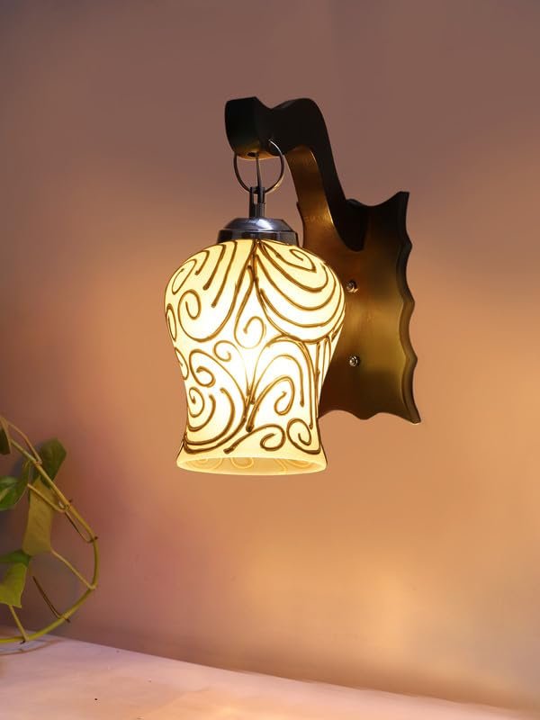 Multicolor Wall Lamp | Elegant Wood Design | Stylish Ambient Light for Home, Office, Living Room, Bedroom, Hallway | Modern Decorative Wall Sconce - Model WD43