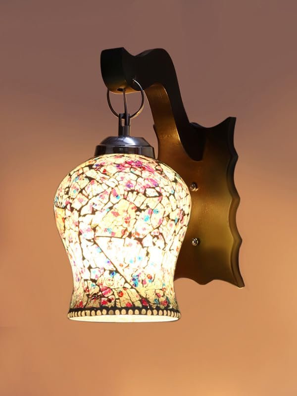 Multicolor Wall Lamp | Elegant Wood Design | Stylish Ambient Light for Home, Office, Living Room, Bedroom, Hallway | Modern Decorative Wall Sconce - Model WD46