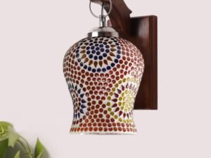 Multicolor Wall Lamp | Elegant Wood Design | Stylish Ambient Light for Home, Office, Living Room, Bedroom, Hallway | Modern Decorative Wall Sconce - Model WD74