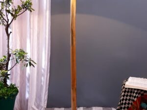 Pink Jute Coolie Shade Wood Floor lamp for Decoration/Office/Home/Gifting/Study .(Multicolor, Cotton) 34