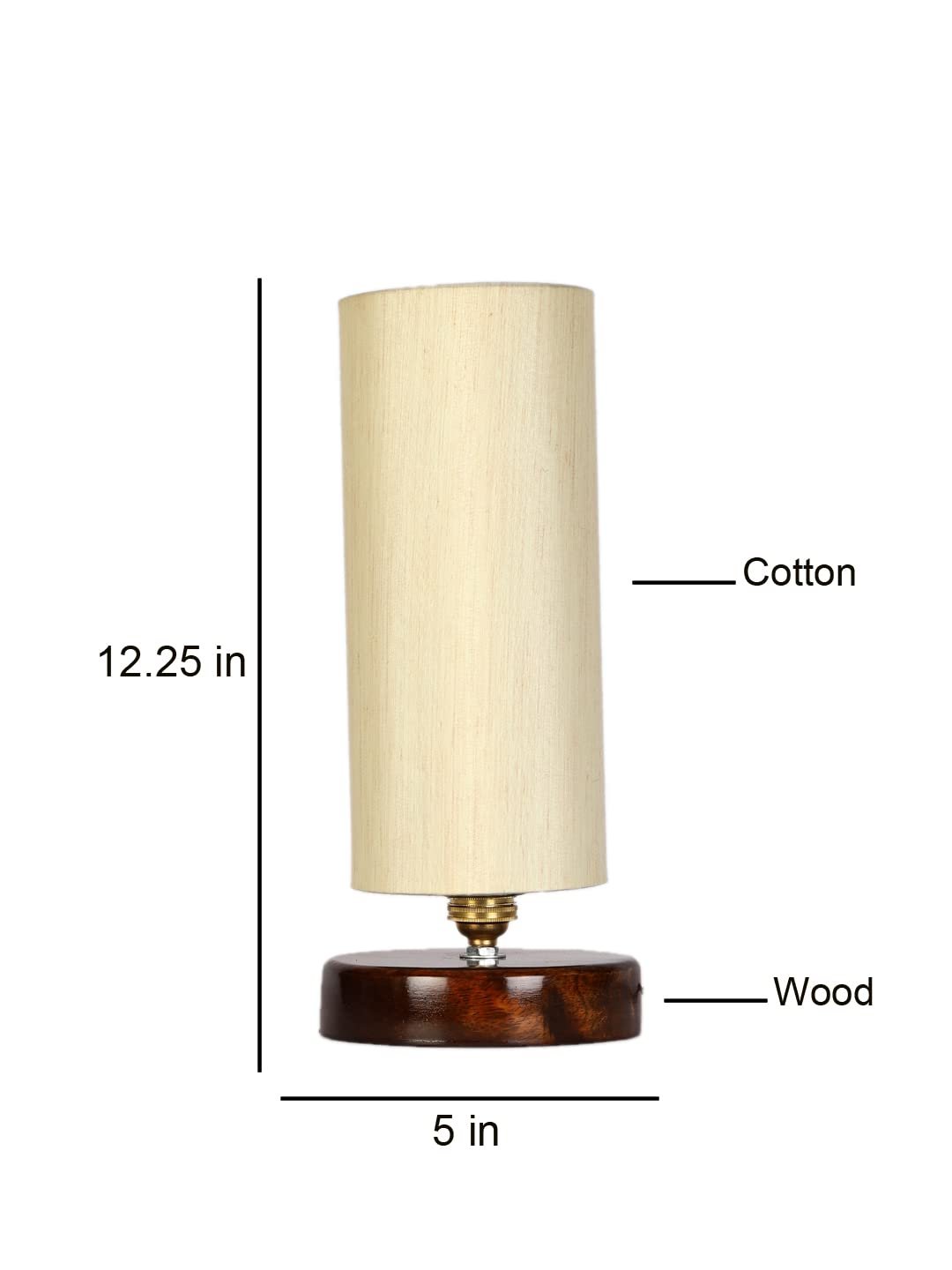 Turquoise Jute lamp with Brown Wood Base