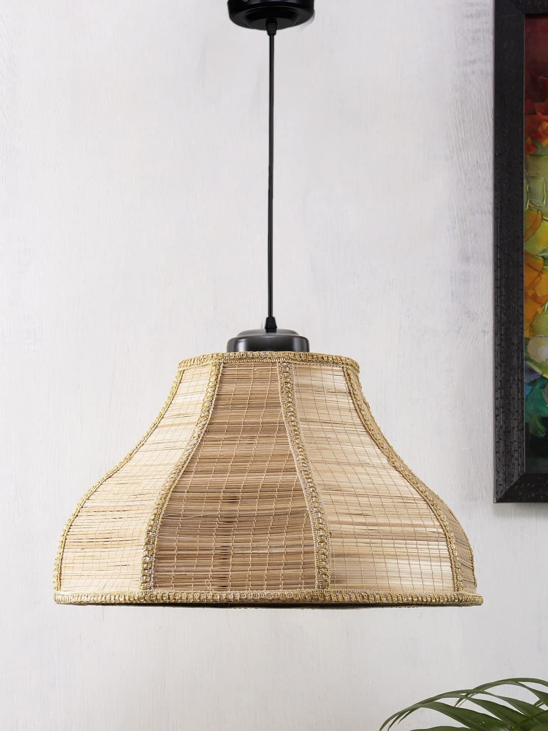 Vintage Bamboo Hanging Lamp