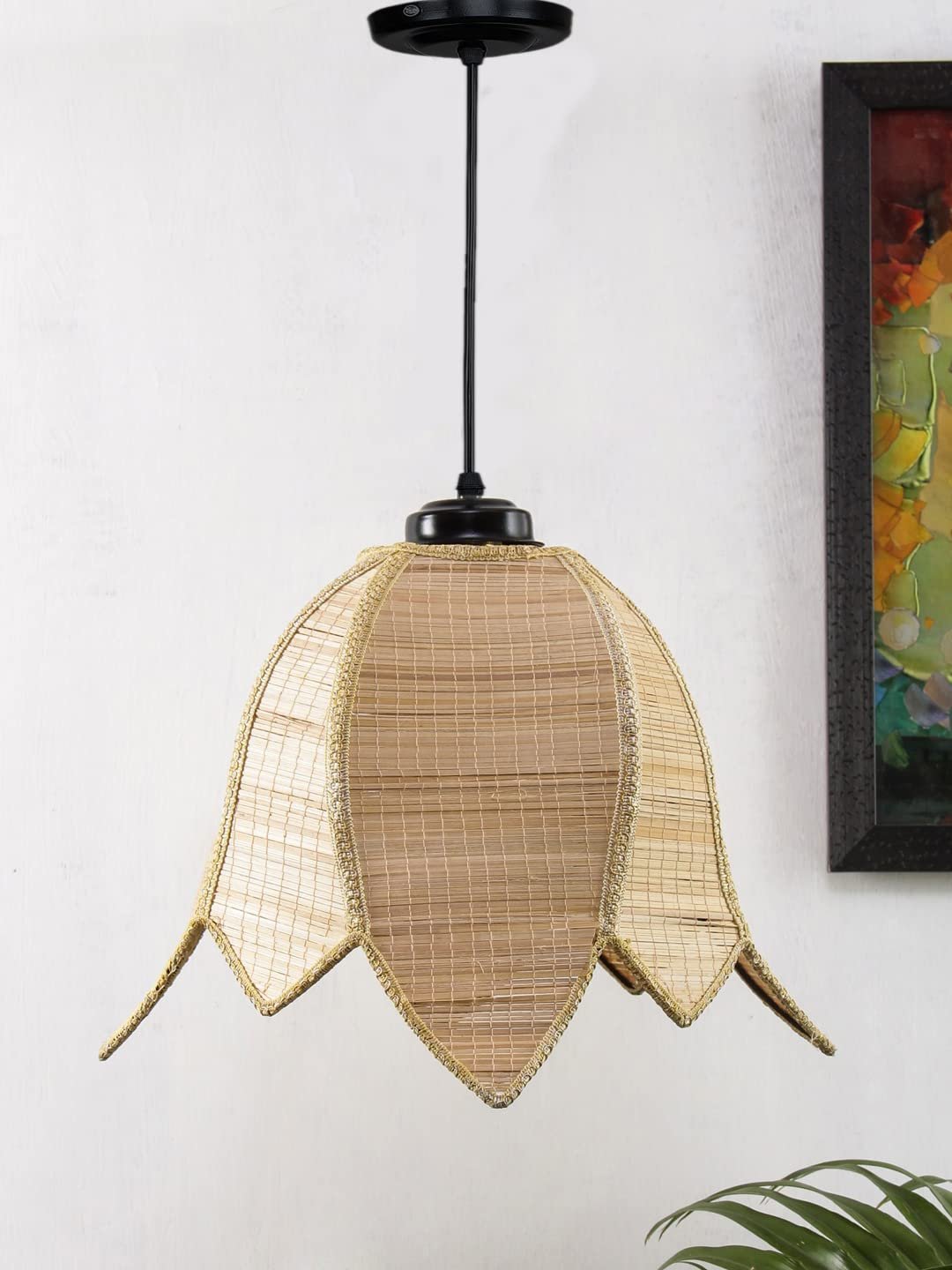 Lotus Bamboo Hanging Lamp