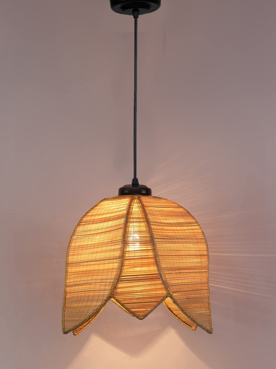 Lotus Bamboo Hanging Lamp