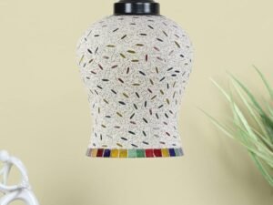 Multicolor Mosaic Glass Hanging Lamp