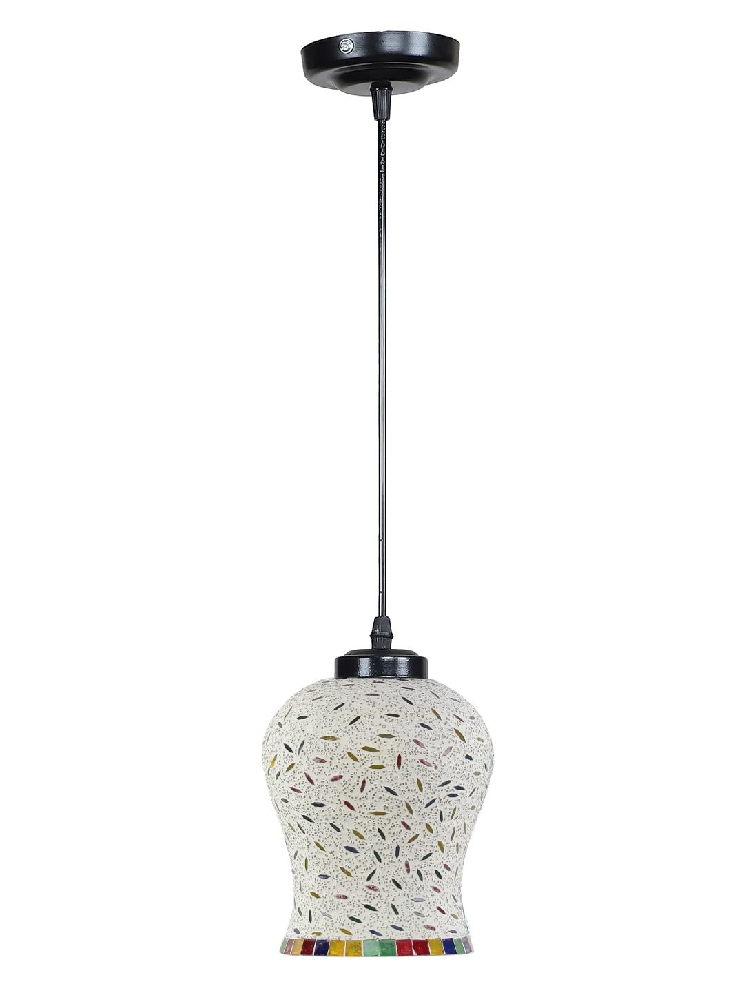 Multicolor Mosaic Glass Hanging Lamp