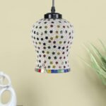 Multicolor Mosaic Glass Hanging Lamp