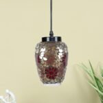 Multicolor Mosaic Glass Hanging Lamp