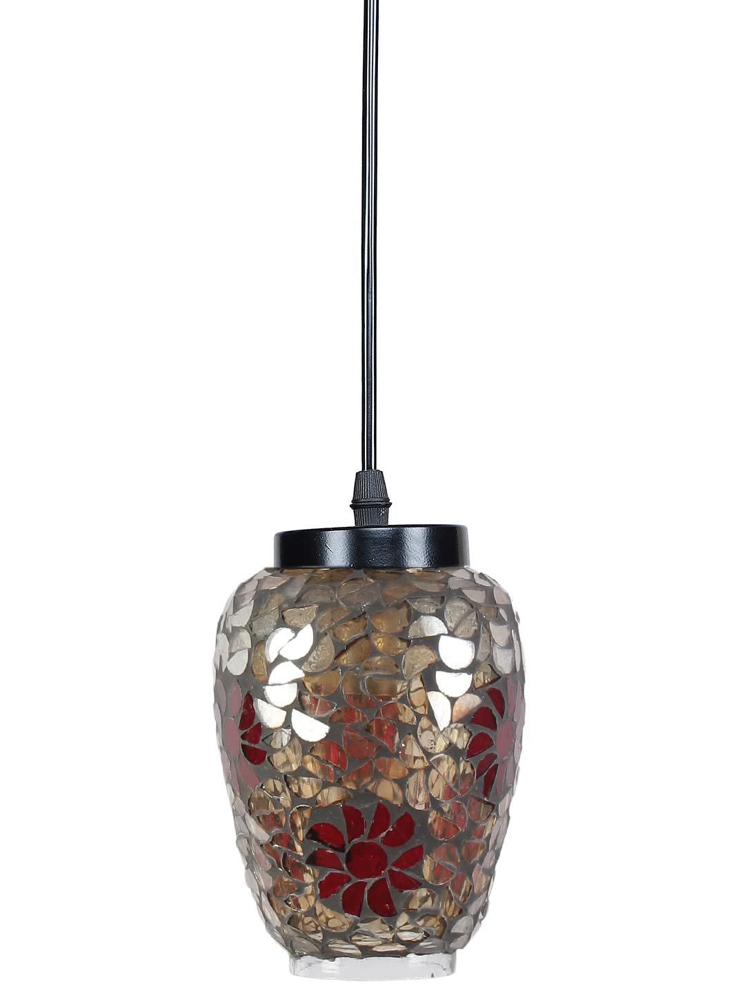 Multicolor Mosaic Glass Hanging Lamp