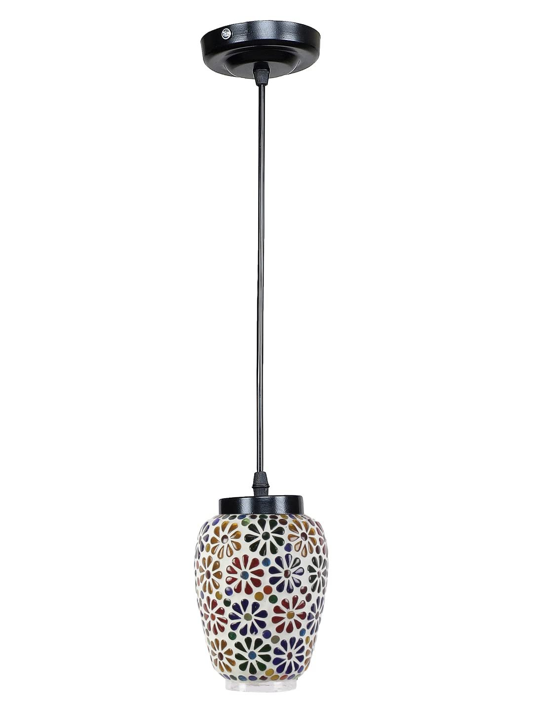 Multicolor Mosaic Glass Hanging Lamp