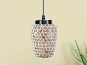 Multicolor Mosaic Glass Hanging Lamp
