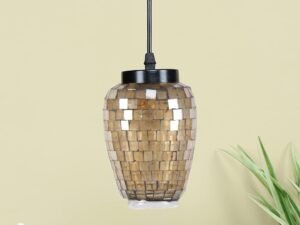 Multicolor Mosaic Glass Hanging Lamp