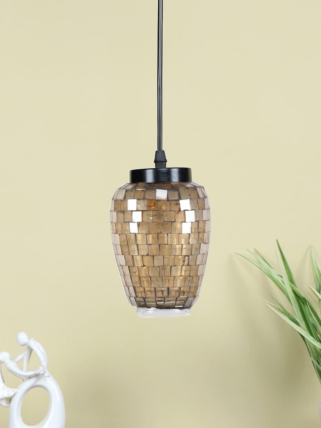 Multicolor Mosaic Glass Hanging Lamp