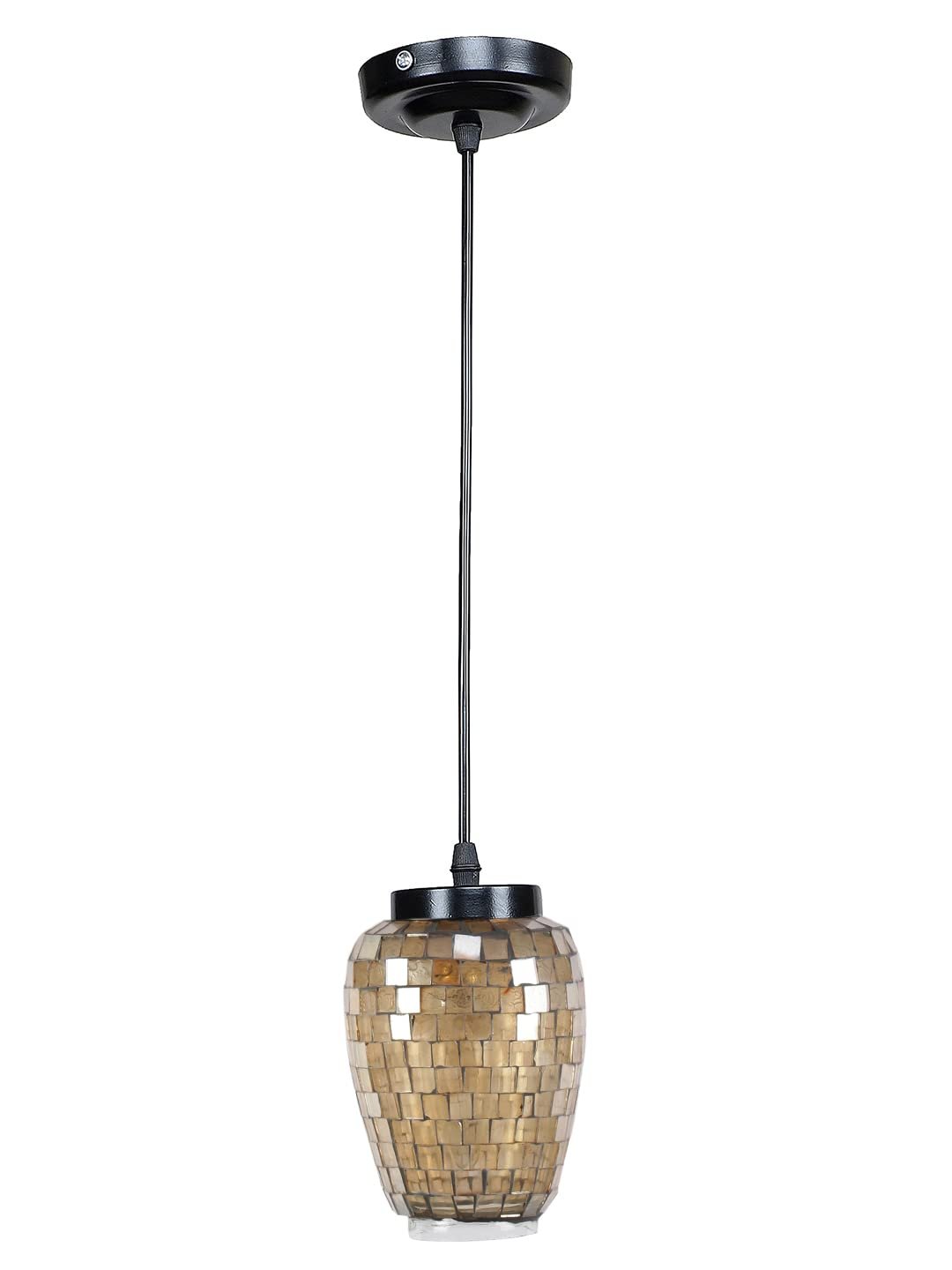 Multicolor Mosaic Glass Hanging Lamp
