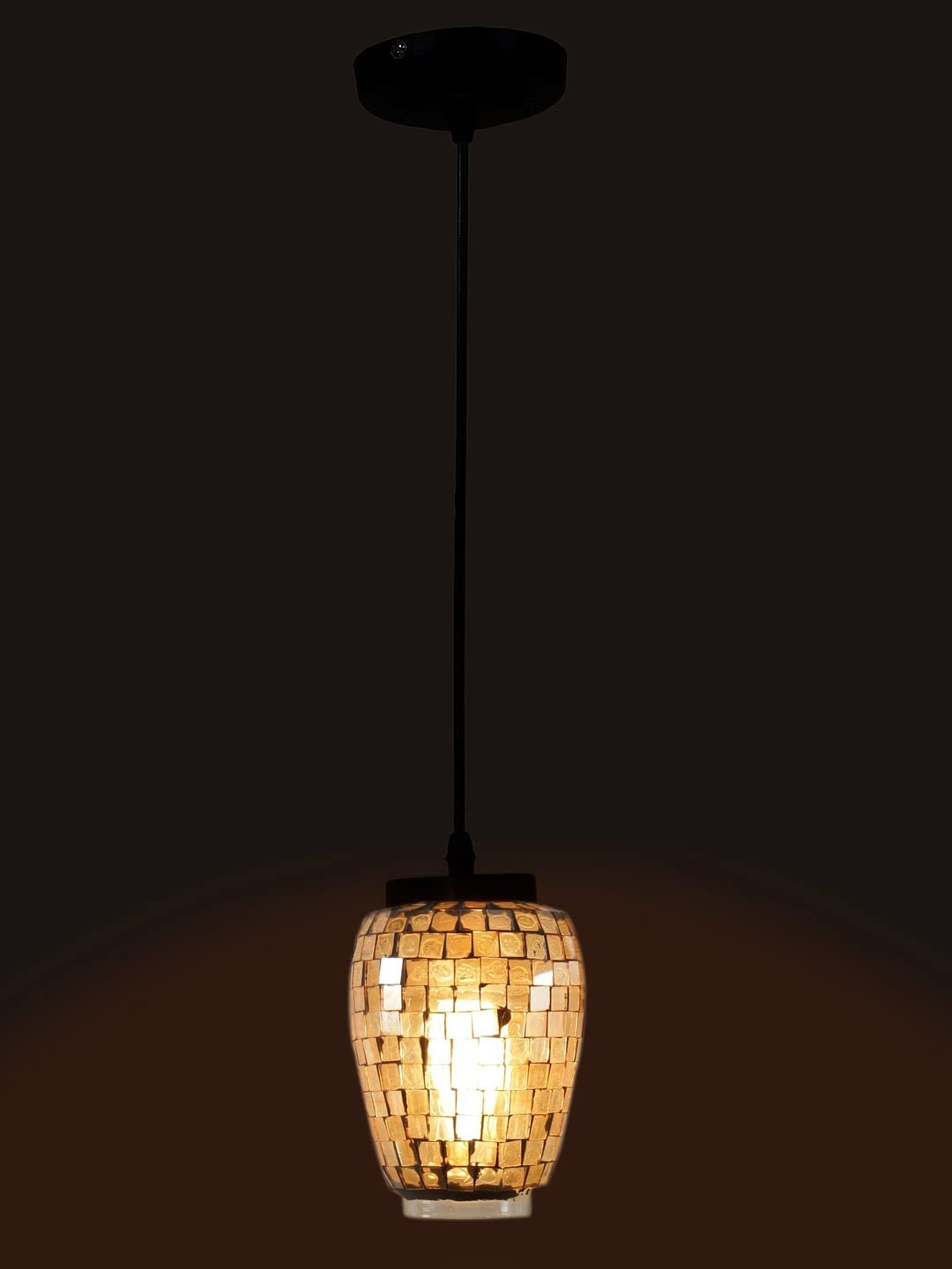 Multicolor Mosaic Glass Hanging Lamp