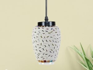 Multicolor Mosaic Glass Hanging Lamp