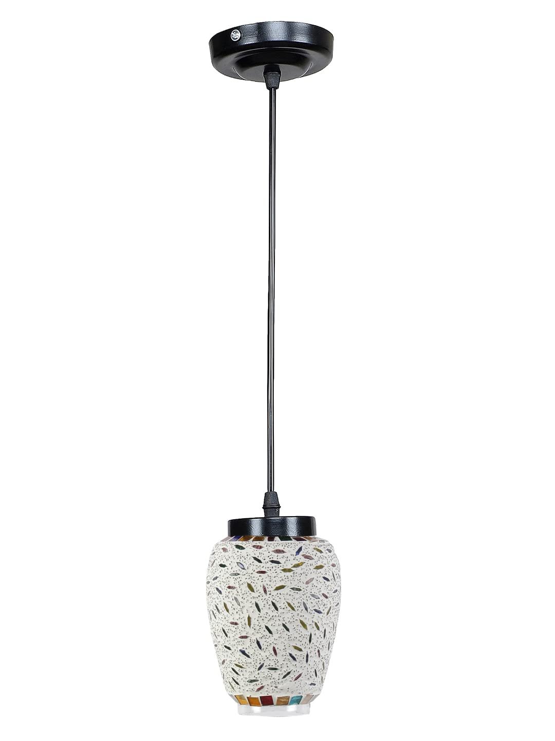 Multicolor Mosaic Glass Hanging Lamp