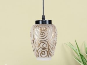 Multicolor Mosaic Glass Hanging Lamp