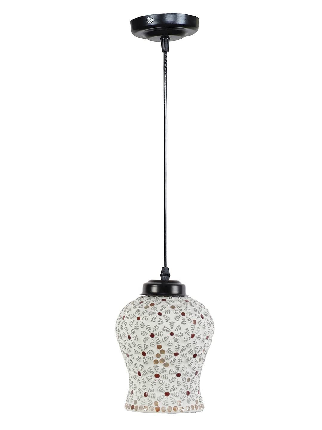 Multicolor Mosaic Glass Hanging Lamp
