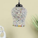 Multicolor Mosaic Glass Hanging Lamp