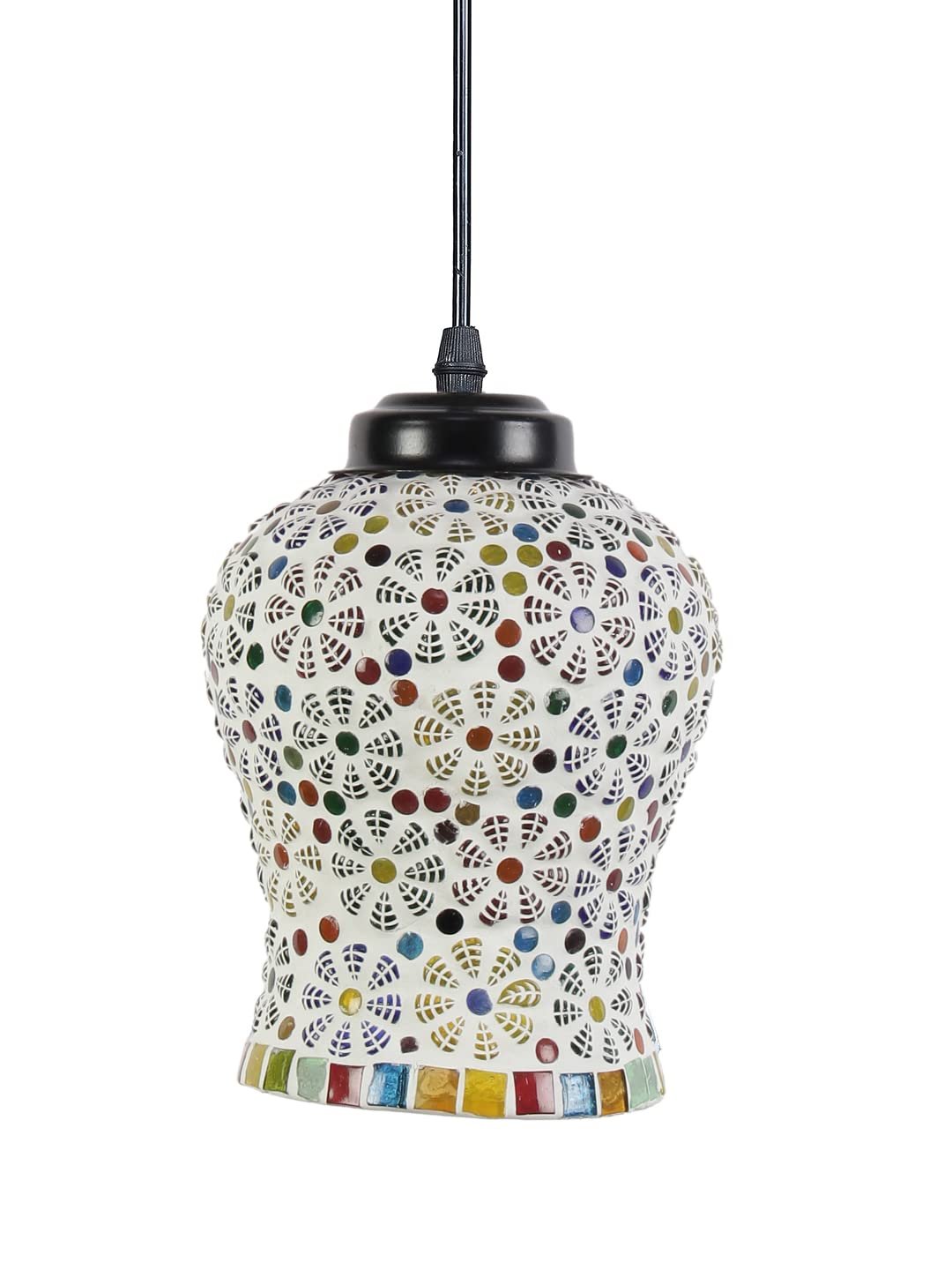 Multicolor Mosaic Glass Hanging Lamp