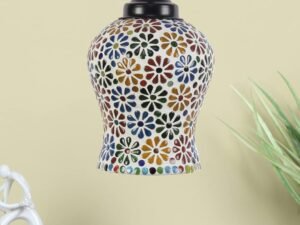 Multicolor Mosaic Glass Hanging Lamp