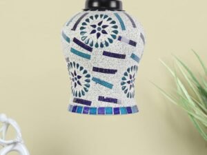 Multicolor Mosaic Glass Hanging Lamp