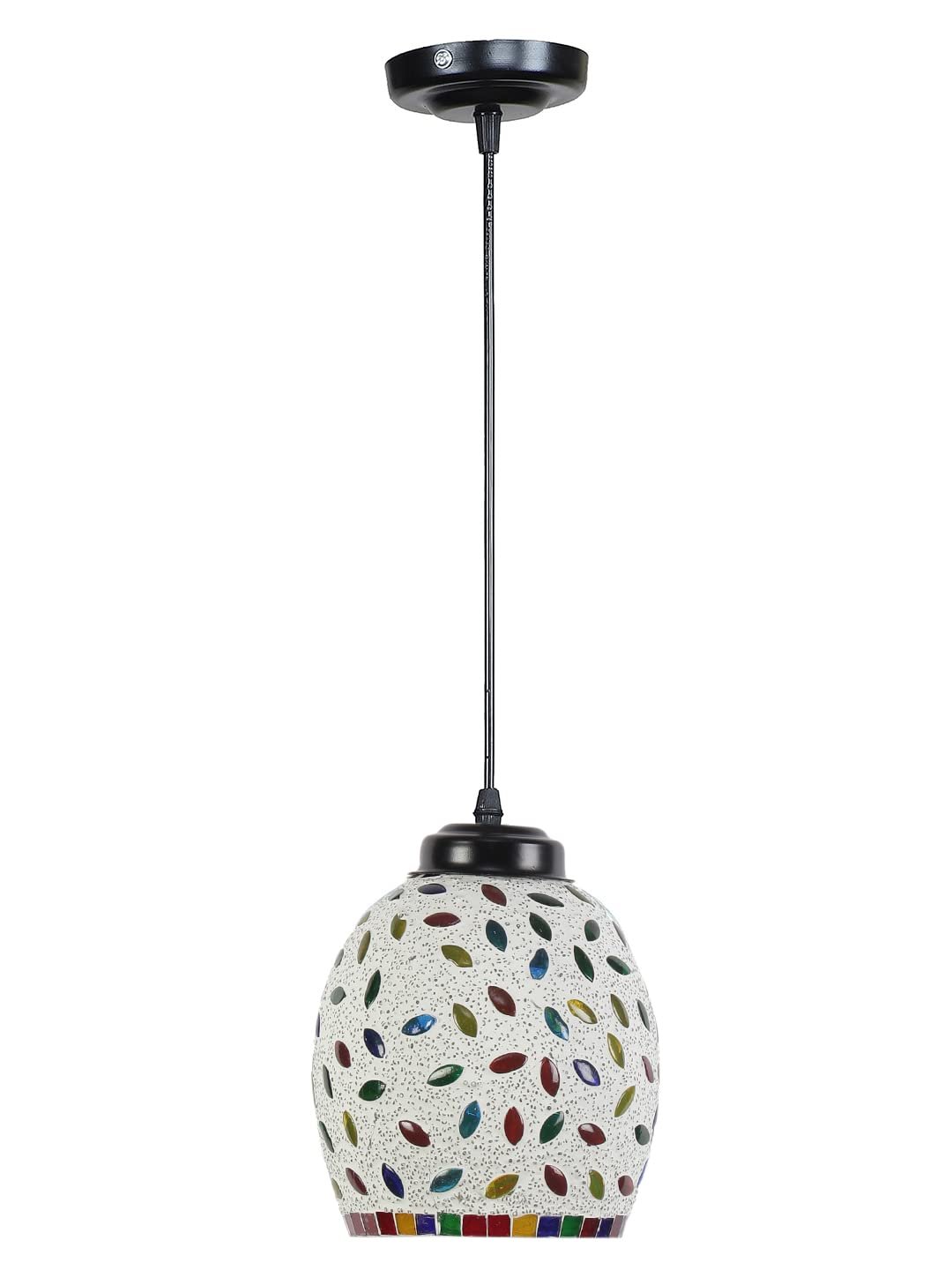 Multicolor Mosaic Glass Hanging Lamp