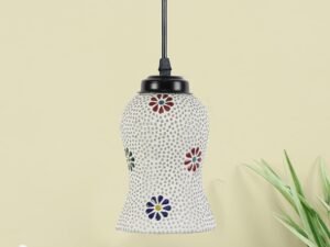 Multicolor Mosaic Glass Hanging Lamp