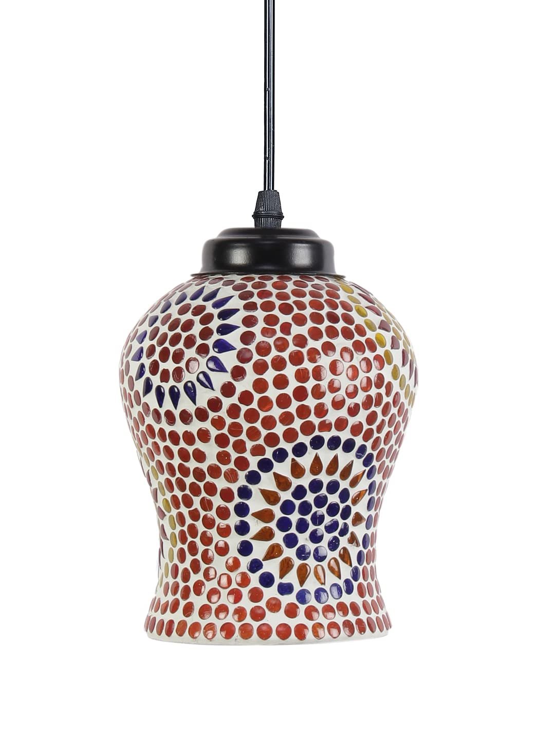 Multicolor Mosaic Glass Hanging Lamp